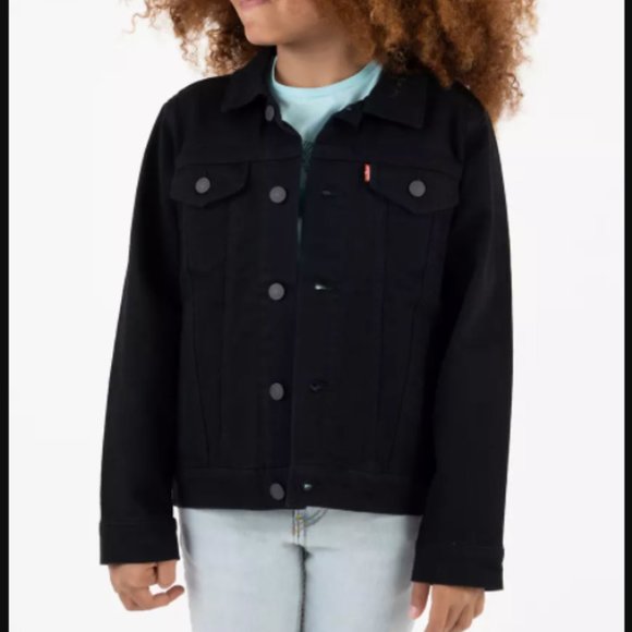 Levi's Boys Large Black Jean Jacket NWT - Picture 1 of 1